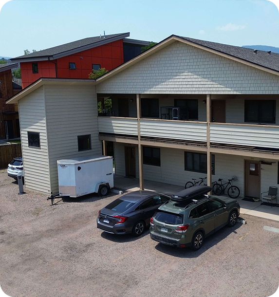 Front view of Main Street Employee Housing in Carbondale, Colorado
