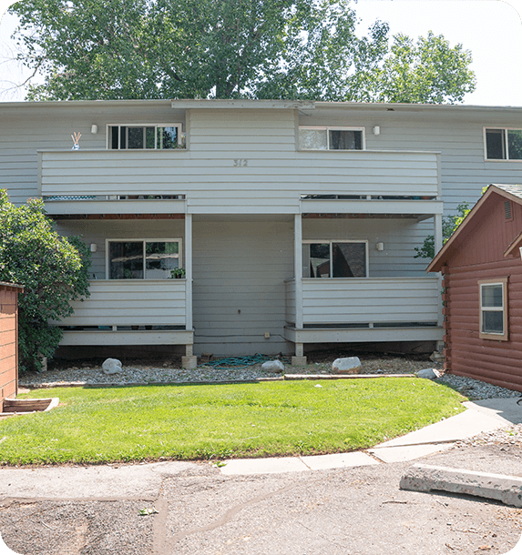 Rear exterior view of Parker House Employee Housing in Carbondale, Colorado